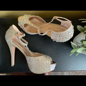 Lauren Lorraine Sparkly High Heels